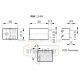 Μικρορελέ τετράγωνο 10A CARLO GAVAZZI RMIA210 2C/O 110V DC 8 ποδιών με ενσωματωμένο LED