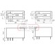 Ρελέ τυπωμένου κυκλώματος 12A RELPOL RM87.1012 1 επαφής PCB 12V DC