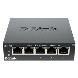 Μεταγωγέας δικτύου D-LINK DES-105 5-Port Fast Ethernet Unmanaged Desktop Switch