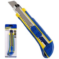 Μαχαίρι με συρόμενη λεπίδα 18mm & μαλακή λαβή Kinzo-71843 με ανταλλακτικές λεπίδες