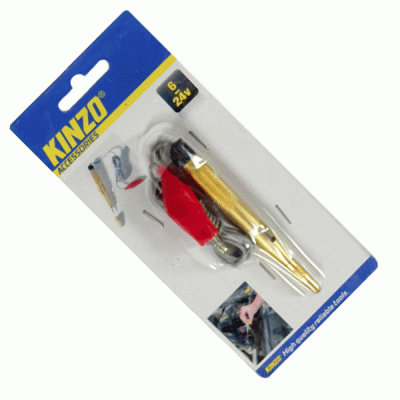 Δοκιμαστικο Κινζο-48582 DC 6-24V τάσης με καλώδιο, λαμάκι και φωτεινή ένδειξη