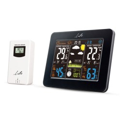 Μετεωρολογικός σταθμός LIFE WES-300 με ασύρματο εξωτερικό αισθητήρα και έγχρωμη οθόνη LCD 5.7