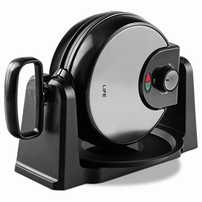 Περιστρεφόμενη βαφλιέρα LIFE WAFFLE PRO 1000W με αντιολισθητική βάση & θερμομονωμένη λαβή Περιστρεφόμενη βαφλιέρα LIFE WAFFLE PRO 1000W με αντιολισθητική βάση & θερμομονωμένη λαβή