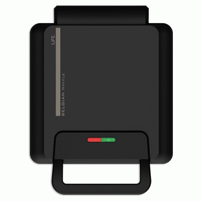 Βαφλιέρα LIFE BELGIAN WAFFLE 1200W για τετράγωνες βάφλες με αυτόματο θερμοστάτη