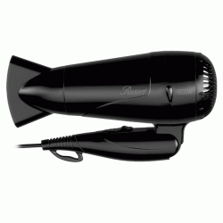 Σεσουάρ μαλλιών ξενοδοχειακού τύπου LIFE RESORT BLACK 1600W 220-240V με επιτοίχια βάση