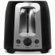 Αυτόματη φρυγανιέρα LIFE CRISPY BLACK 750W με 3 πλήκτρα ελέγχου για απόψυξη, αναθέρμανση & διακοπή