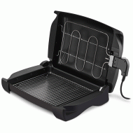 Επιτραπέζια ηλεκτρική ψησταριά LIFE Steakhouse 1100W με άνω αντίσταση και καπάκι