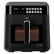 Φριτέζα αέρος LiFE VISION XL 6.3L 1300W με ψηφιακή οθόνη LED γυάλινο παράθυρο και φωτιζόμενο κάδο