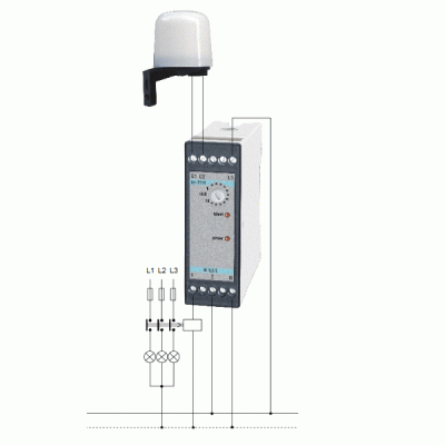 Ανιχνευτής φωτεινότητας ράγας KAEL ke-FTR 1-10Lux 5A 240V AC