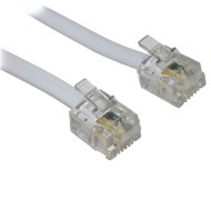 Καλώδιο τηλεφώνου 20m POWERTECH CAB-T028 RJ11 6P4C CCA σε λευκό χρώμα Καλώδιο τηλεφώνου 20m POWERTECH CAB-T028 RJ11 6P4C CCA σε λευκό χρώμα