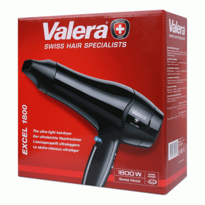Σεσουάρ μαλλιών VALERA EXCEL 1800W με αποσπώμενο φίλτρο αέρα για εύκολο καθαρισμό Σεσουάρ μαλλιών VALERA EXCEL 1800W με αποσπώμενο φίλτρο αέρα για εύκολο καθαρισμό