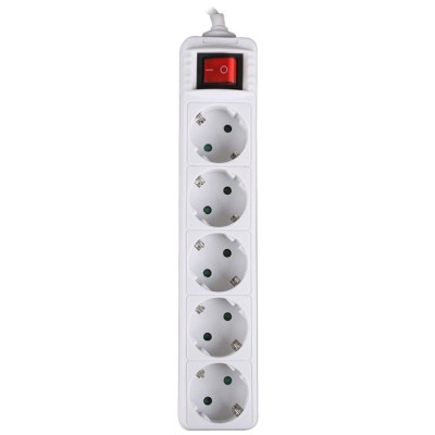 Πολύπριζο 5 θέσεων SONORA PSW501 250V 16A με διακόπτη ON/OFF και καλώδιο 1.5m σε λευκό χρώμα Πολύπριζο 5 θέσεων SONORA PSW501 250V 16A με διακόπτη ON/OFF και καλώδιο 1.5m σε λευκό χρώμα