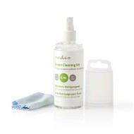 Κιτ καθαρισμού NEDIS CLSN100TP 150 ml υγρό και πανάκι σε πρακτικό μέγεθος για απομάκρυνση σκόνης