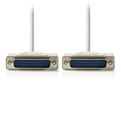 Καλώδιο NEDIS CCGP52100IV20 1:1 D-Sub 25 pin αρσενικό σε D-Sub 25 pin αρσενικό μήκους 2m