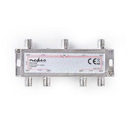 Διακλαδωτής κεραίας Satellite F-Splitter NEDIS SSPL610ME 5 - 2400 MHz 75 Ohm 6 εξόδων Διακλαδωτής κεραίας Satellite F-Splitter NEDIS SSPL610ME 5 - 2400 MHz 75 Ohm 6 εξόδων