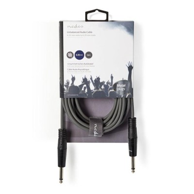Καλώδιο ήχου NEDIS COTH23000GY50 6.35mm αρσενικό σε 6.35mm αρσενικό 5.00m