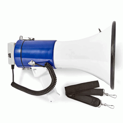 Τηλεβόας NEDIS MEPH200WT με αποσπώμενο μικρόφωνο 25W και ενσωματωμένη σειρήνα