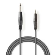 Kαλώδιο ήχου NEDIS COTH23205GY15 6.35 mm αρσενικό - 3.5 mm αρσενικό 1.50m ιδανικό για ενισχυτές κ.α. Kαλώδιο ήχου NEDIS COTH23205GY15 6.35 mm αρσενικό - 3.5 mm αρσενικό 1.50m ιδανικό για ενισχυτές κ.α.