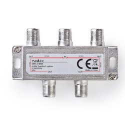 Δορυφορικό Satellite F-Splitter NEDIS SSPL410ME 11.5 dB 75 Ohm με 4 εξόδους Δορυφορικό Satellite F-Splitter NEDIS SSPL410ME 11.5 dB 75 Ohm με 4 εξόδους