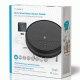 Wi-Fi smart σκούπα ρομπότ NEDIS WIFIVCR001CBK 65dB με λειτουργία απενεργοποίησης μέσω χρονοδιακόπτη Wi-Fi smart σκούπα ρομπότ NEDIS WIFIVCR001CBK 65dB με λειτουργία απενεργοποίησης μέσω χρονοδιακόπτη