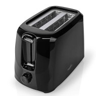 Αυτόματη φρυγανιέρα NEDIS KABT150EBK 700W σε μαύρο χρώμα με θερμομονωμένο περίβλημα