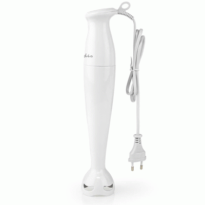 Ραβδομπλέντερ NEDIS KAHB100CWT 150W με ανοξείδωτες λεπίδες κοπής & διακόπτη συνεχούς λειτουργίας