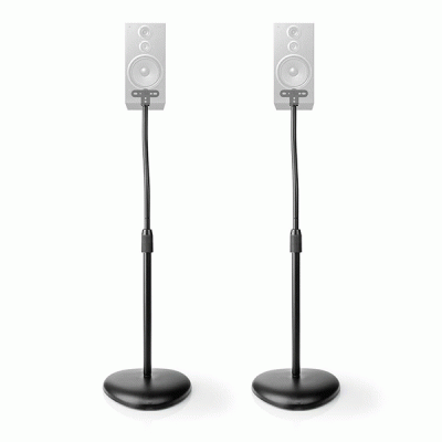 Universal επιδαπέδιες βάσεις ηχείων δαπέδου NEDIS SPMT2750BK με ρυθμιζόμενο ύψος 2 τεμαχίων