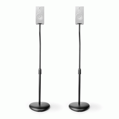 Universal επιδαπέδιες βάσεις ηχείων δαπέδου NEDIS SPMT2750BK με ρυθμιζόμενο ύψος 2 τεμαχίων