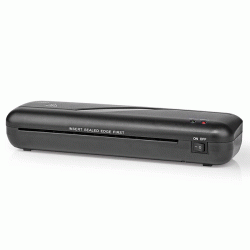Πλαστικοποιητής NEDIS LAMI112BK4 A4 230 mm/min με διακόπτη On/Off & αυτόματη απενεργοποίηση