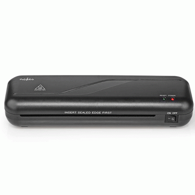 Πλαστικοποιητής NEDIS LAMI112BK4 A4 230 mm/min με διακόπτη On/Off & αυτόματη απενεργοποίηση
