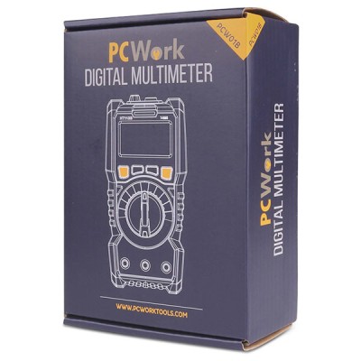 Ψηφιακό πολύμετρο PCWork PCW01B 4000 μετρήσεων με μεγάλη ευανάγνωστη οθόνη Ψηφιακό πολύμετρο PCWork PCW01B 4000 μετρήσεων με μεγάλη ευανάγνωστη οθόνη