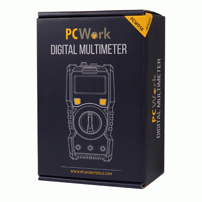 Ψηφιακό πολύμετρο 2000 μετρήσεων PCWork PCW01A με μεγάλη ευανάγνωστη οθόνη