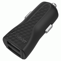 Universal φορτιστής αυτοκινήτου ENERGIZER με 2 εξόδους USB 2.4A και δύο αποσπώμενα καλώδια