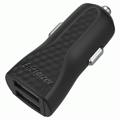 Universal φορτιστής αυτοκινήτου ENERGIZER με 2 εξόδους USB 2.4A και δύο αποσπώμενα καλώδια Universal φορτιστής αυτοκινήτου ENERGIZER με 2 εξόδους USB 2.4A και δύο αποσπώμενα καλώδια