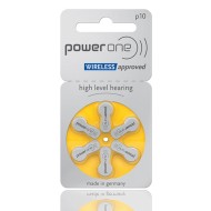 Μπαταρίες ακουστικών βαρηκοΐας POWER ONE P10 mercury free 1.45V σε συσκευασία 6 τεμαχίων
