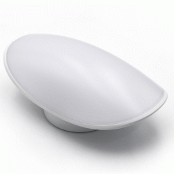 Led απλίκα αλουμινίου επίτοιχη λευκή 112x228mm 8W 230V θερμό φως 3000k 640lm IP54