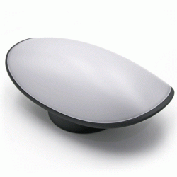 Led απλίκα αλουμινίου επίτοιχη γραφίτης 112x228mm 8W 230V θερμό φως 3000k 640lm IP54