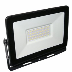 Προβολέας με led smd 50W 230V μαύρος eco πορτοκαλί φως αλουμινίου στεγανός IP65
