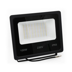 Προβολέας Led SMD 230V 100W με ψυχρό φως 9000lm 120° μαύρο σώμα αλουμινίου IP65
