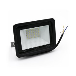 Προβολέας Led SMD 230V 30W με θερμό  φως 2700lm 120° λευκό σώμα αλουμινίου IP65