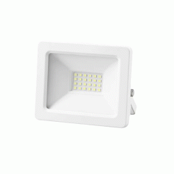 Προβολέας led smd λευκός με ψυχρό φως 6200Κ 2200lmn 20W 230V  εξωτερικού χώρου IP65 και καλώδιο 50cm