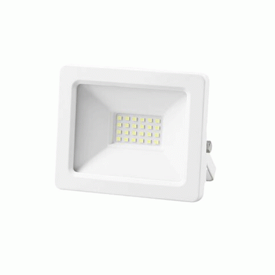 Προβολέας led smd λευκός με ψυχρό φως 6200Κ 2200lmn 20W 230V  εξωτερικού χώρου IP65 και καλώδιο 50cm