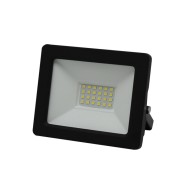 Προβολέας με led smd eco 20W 230V μωβ φως αλουμινίου μαύρος στεγανός IP65 σε μαύρο χρώμα
