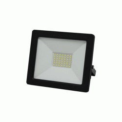 Προβολέας με led smd eco 30W 230V μωβ φως αλουμινίου μαύρος στεγανός IP65 σε μαύρο χρώμα