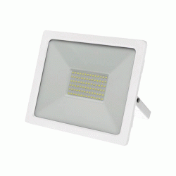 Προβολέας led smd λευκός με ψυχρό φως 6200Κ 7700lmn 70W 230V  εξωτερικού χώρου IP65 και καλώδιο 50cm