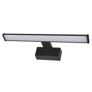 Φωτιστικό LED λουτρού 8W ενδιάμεσο χρώμα φωτός 4000Κ 640lm αλουμινίου σε μαύρο χρώμα με βάση & μήκος 40cm