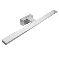 Led φωτιστικό λουτρού αλουμινίου χρώμιο 15W 80cm ενδιάμεσο φως 4000k & στεγανό IP44 