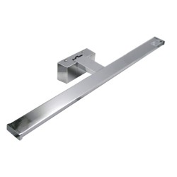 Led φωτιστικό λουτρού αλουμινίου ασημί 15W 80cm ενδιάμεσο φως 4000k & στεγανό IP44 