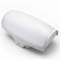Led απλίκα αλουμινίου 132x225mm 12W 230V θερμό φως 3000k 960lm λευκή στεγανή IP54