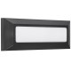 Led επίτοιχο φωτιστικό ορθογώνιο γραφίτης 4W 3000k θερμό λευκό φως στεγανό IP65 εξωτερικού χώρου
